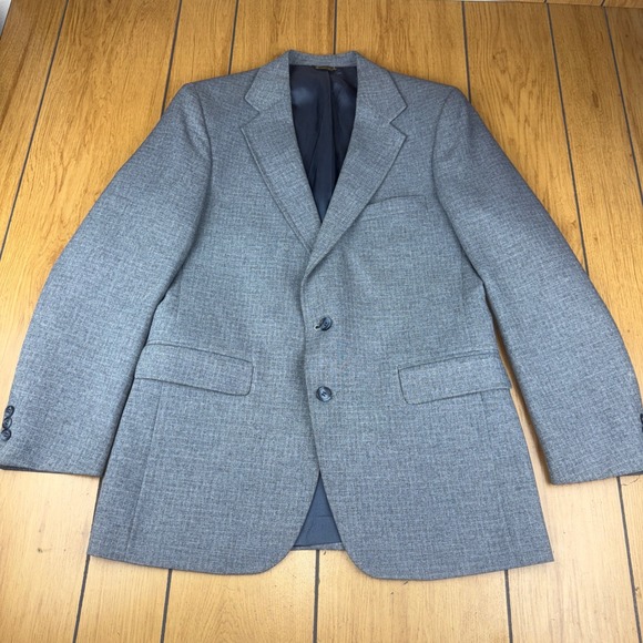 Levis Action Suits Other - Vintage Levis Action Suits Mens 40R Grey Wool Blend Blazer Jacket Classic